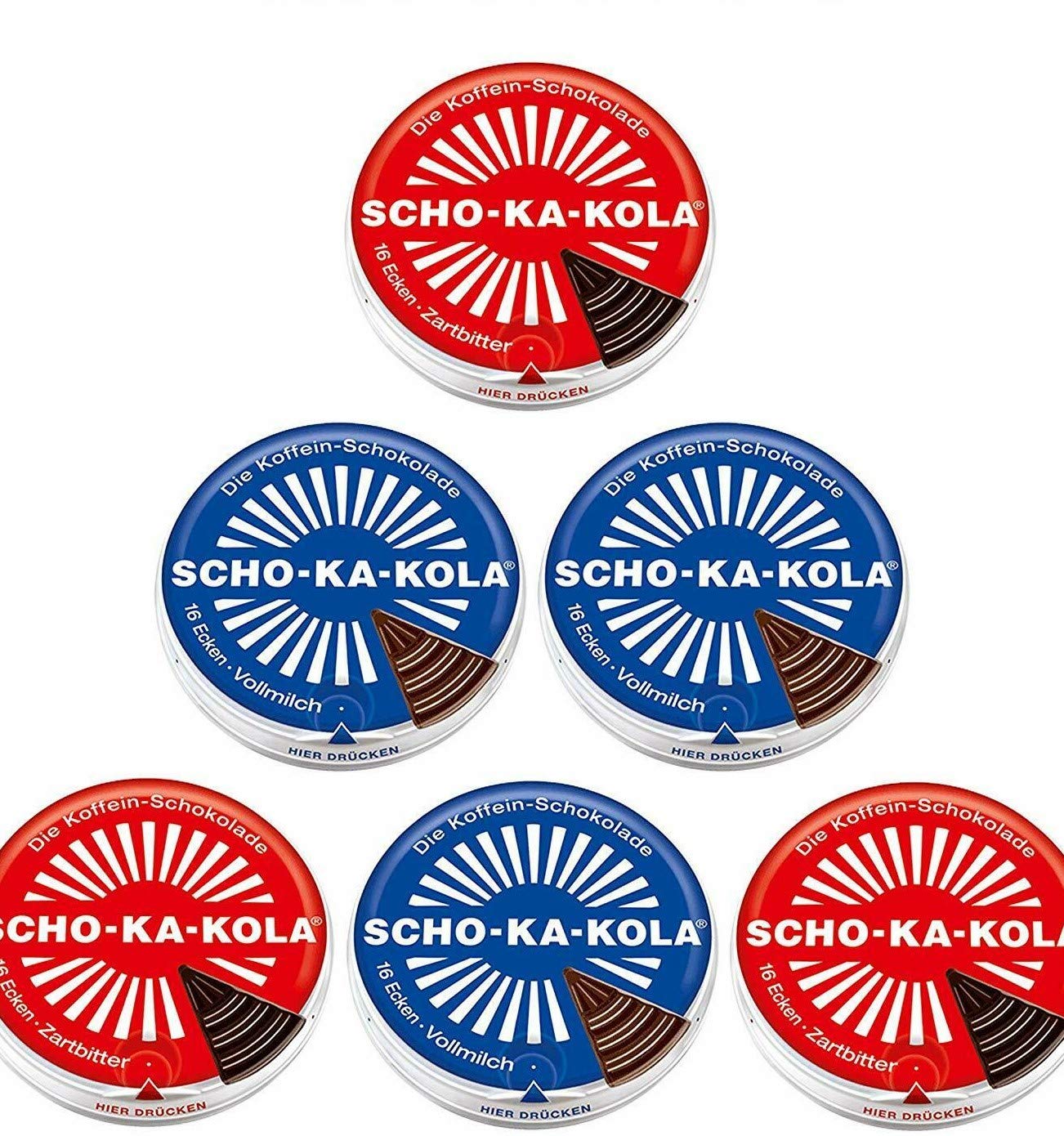 Amazon.com : Dark Chocolate 3 tins x 100 g and Milk Chocolate 3